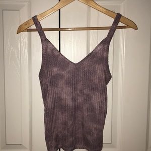 AE purple tye-dye tank top